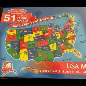 Melissa and Doug USA floor puzzle